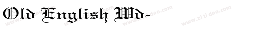 Old English Wd字体转换